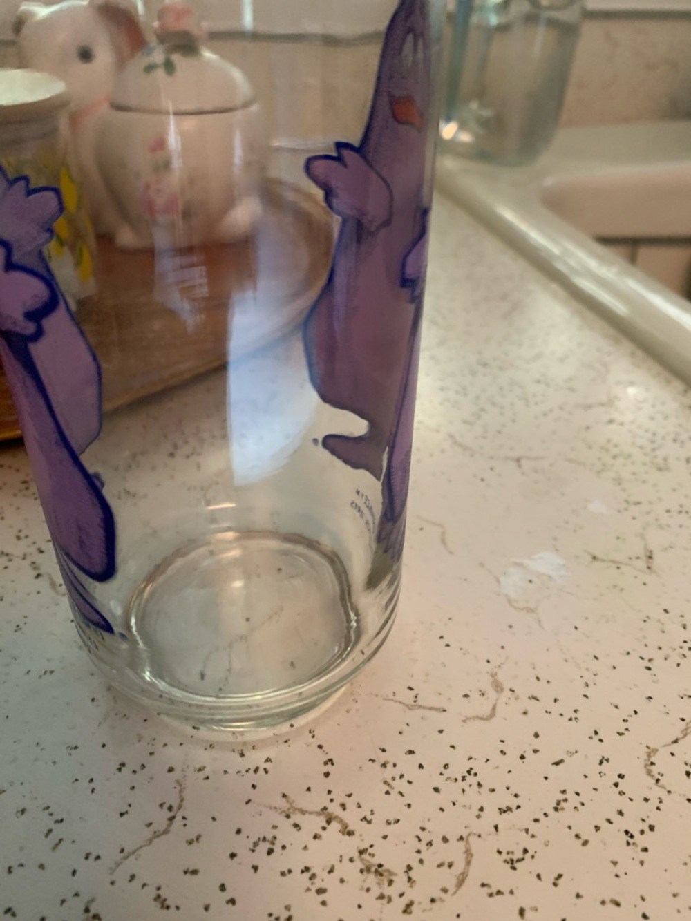 Grimace Collector Series Glass - Purple Character Glasswear - Picture 4 of 7